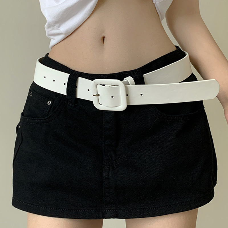 Y2k retro style belt pink belt women's new decorative jeans millennium dopamine spicy girl versatile waist cinching