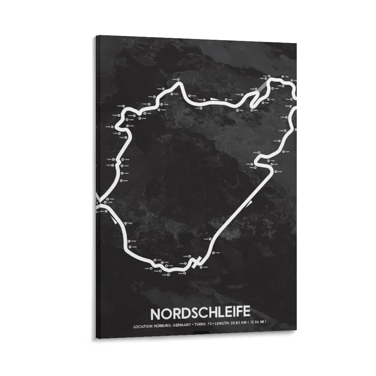 

Nordschleife Racing Track Canvas Painting decorative frames wall room vintage home decor