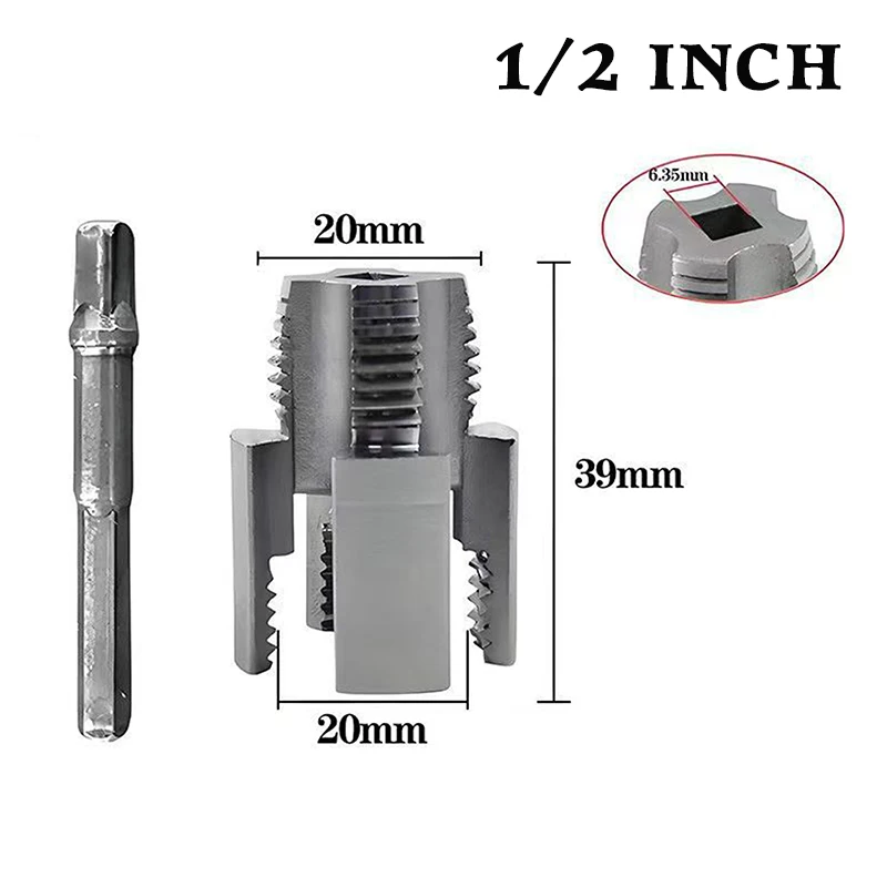 1/2 inç PPR Borular için Musluklu ve Dişli Kesme Kalıpları için Entegre İç ve Dış Dişli Boru Diş Açma Aleti ﻿