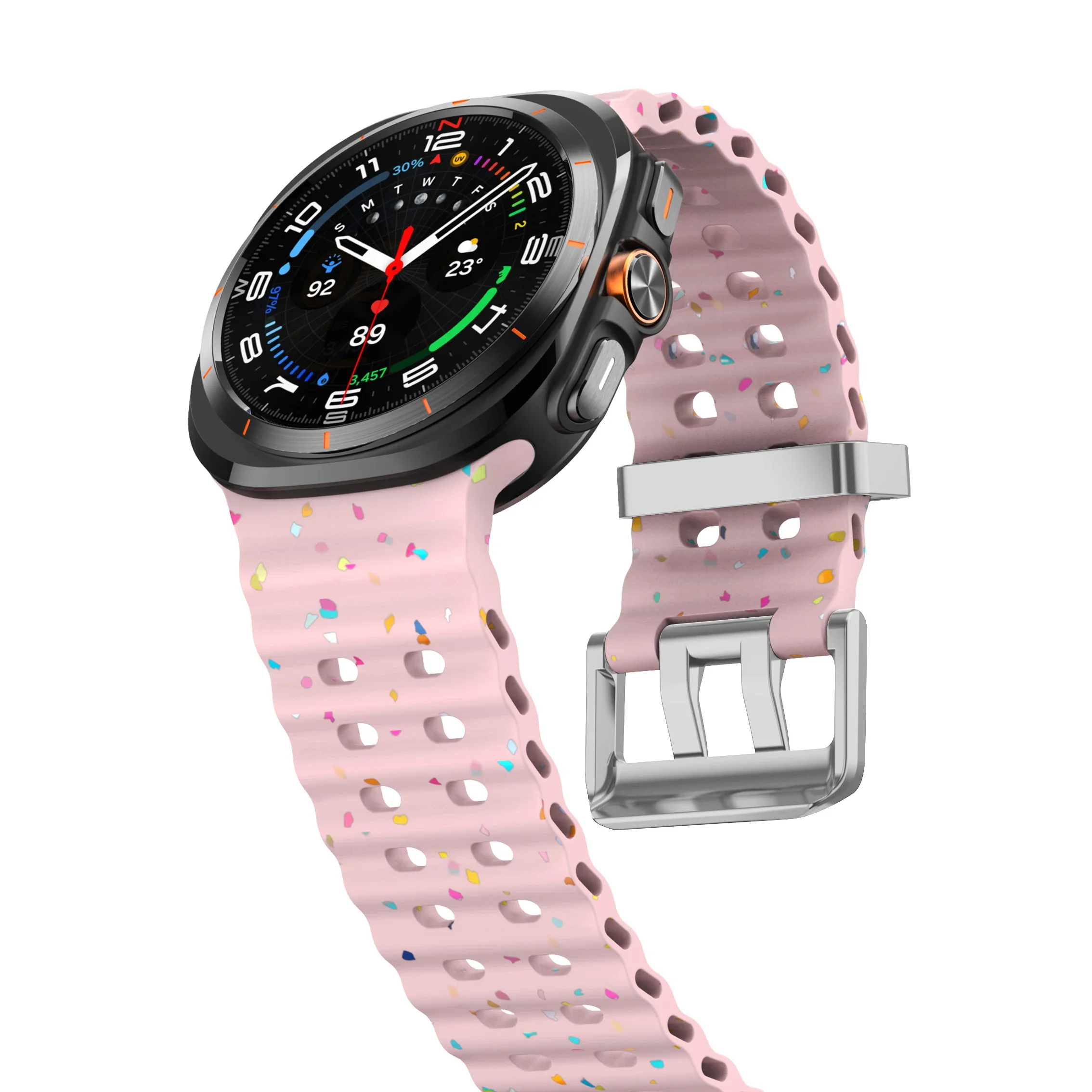 Luminous Silicone Strap Bracelet for Smartwatches - Universal Fit for Men and Women