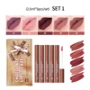 5 Pcs Chocolate Lip Matte Glaze Lipstick Moisturizing Lip Gloss Waterproof Lip Glaze Set Mist  Matte Lip Matte 1