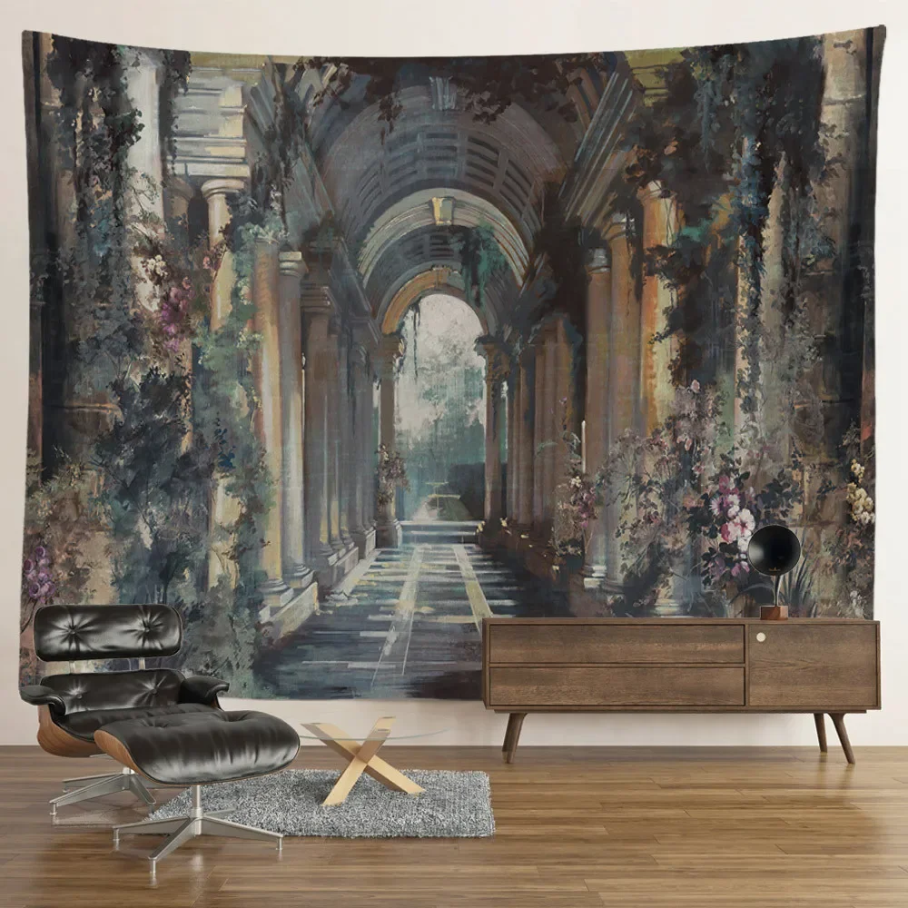 Forest Tree Plant Tapestry Vintage Tropical Plant Theme Wall Hanging Room Decor Aesthetic Tapestry Home Dorm Bedroom Decoration tapestry decor