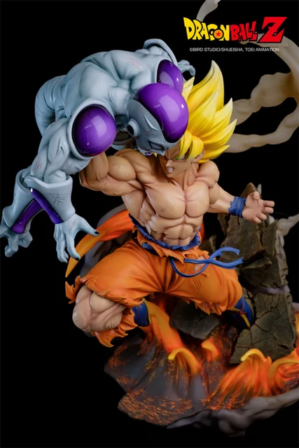 Dragon Ball Z-DBZ Figure Frieza VS Super Saiya Goku Resin Statue