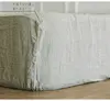 1PC 100% Washed Linen Fitted Sheet Natural France Flax Bed Sheet Breatherable Ultra Soft Farmhouse Bedding Sheet 4