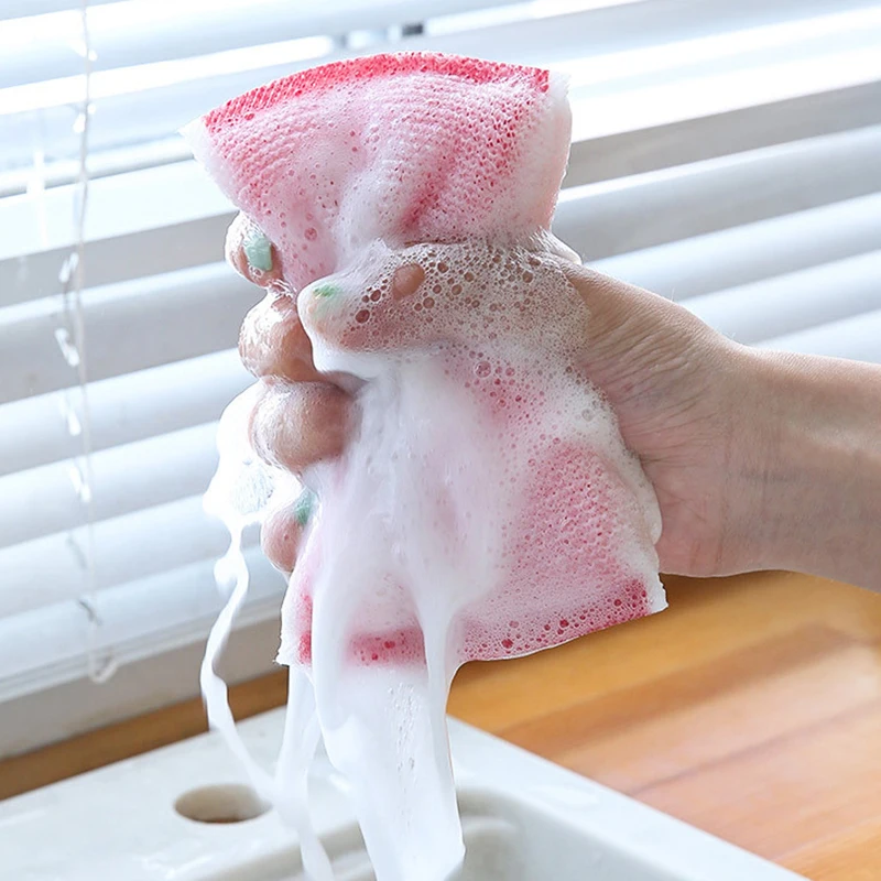 Cleaning Sponges Brush 3PCS/Set Thickened Dishwasher High-Density Sponge-Block Kitchen Supplies