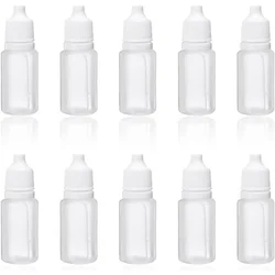 Versatile Squeezable Empty Plastic Dropper Bottles Set (10 - Pack) - Ideal for Liquids and DIY Projects (10pcs)
