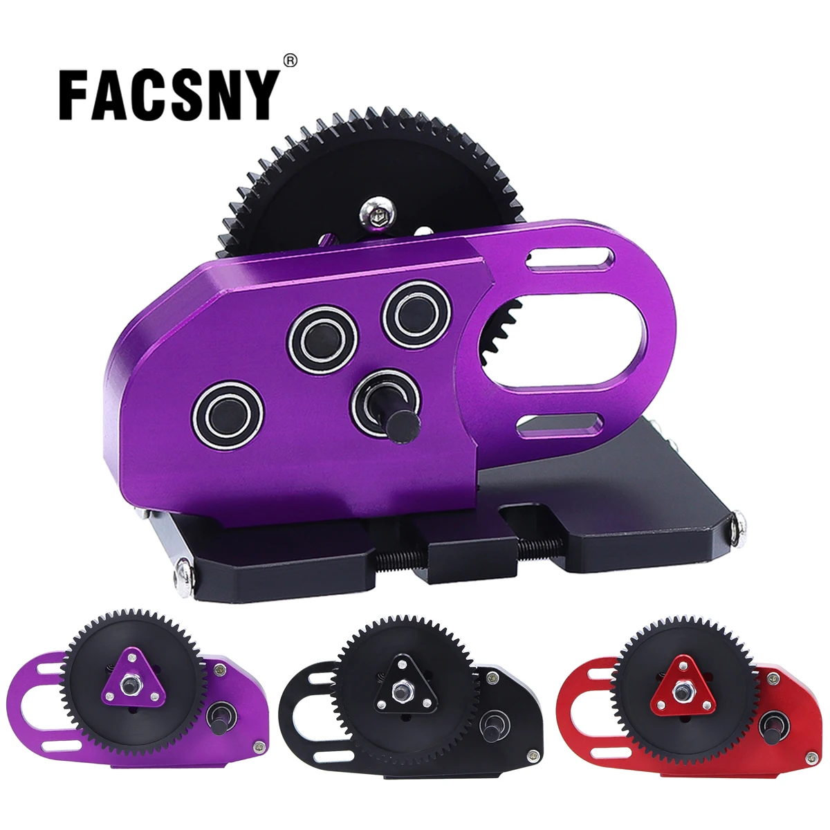 CNC Gearbox Middle Transmission Box with Overdrive Gear for LCG 1/10 RC