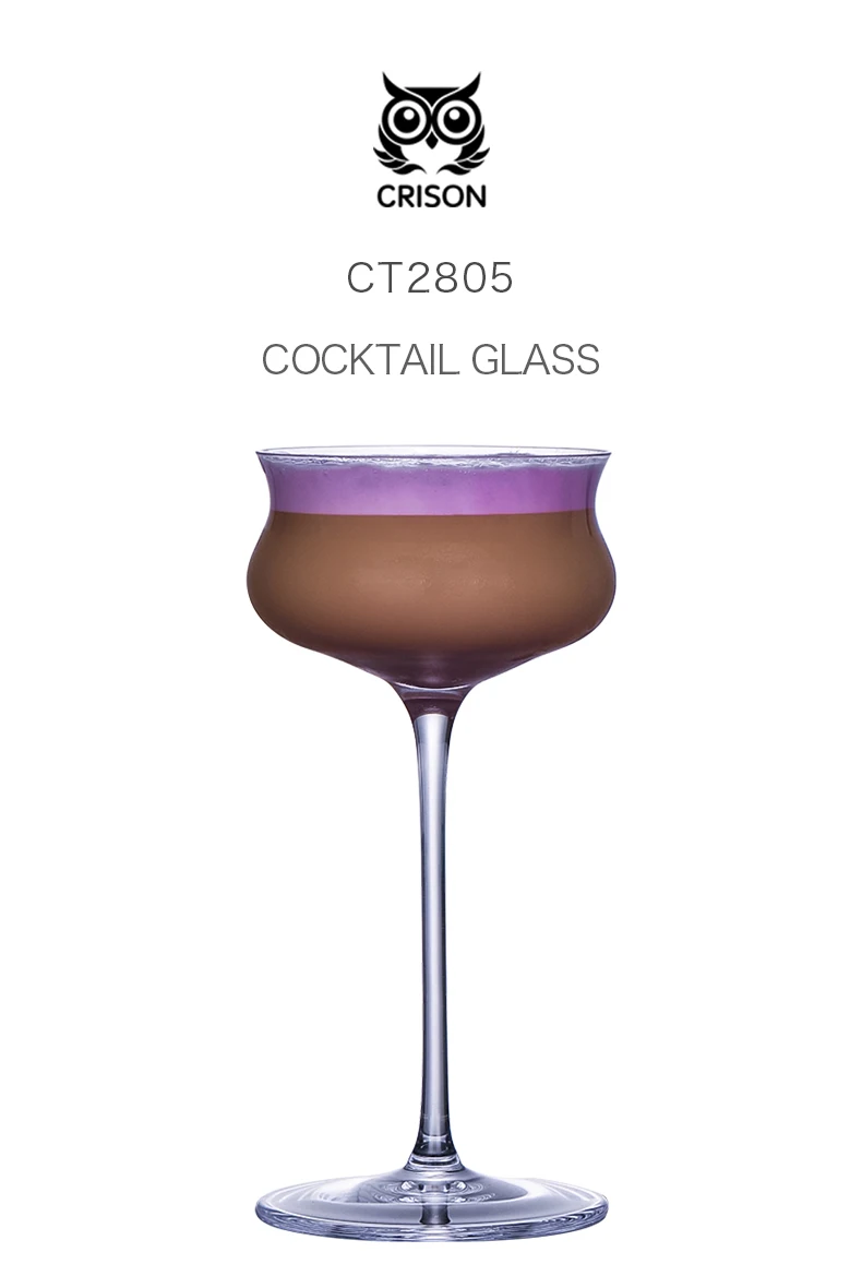 Description Picture 2 of itemCRISON CT2805 Thin Crystal Glass Cocktail Glass Wedding Party Home Tasting Glass Handmade