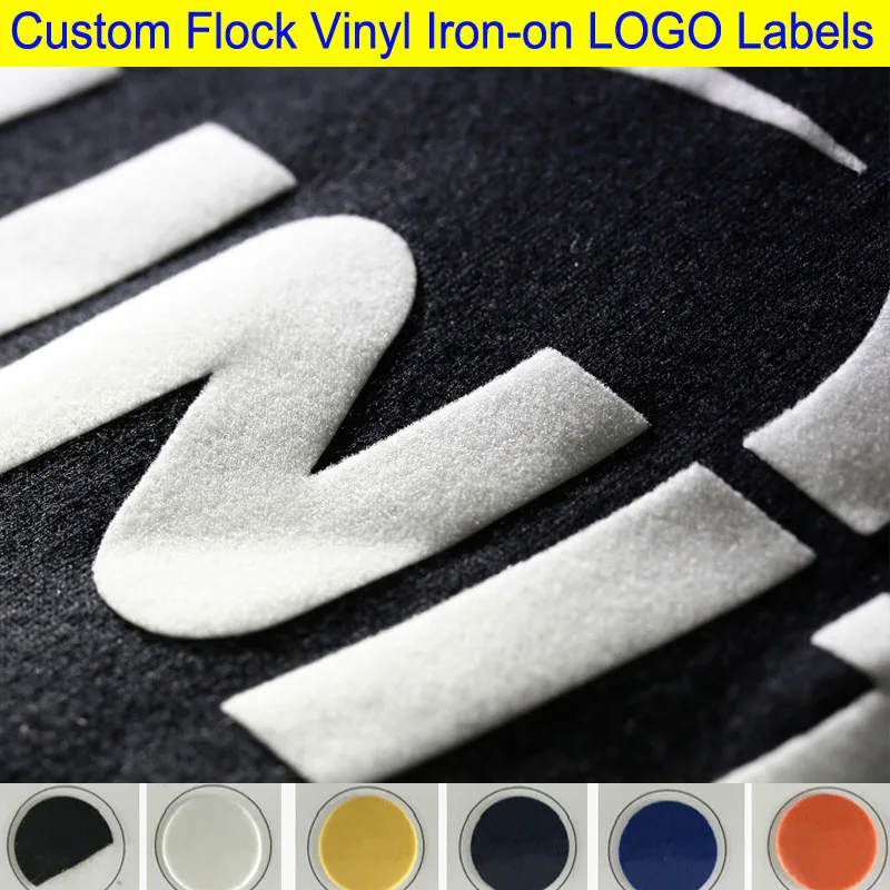 0.7MM Puff Silicone Flocking Heat Transfer Vinyl Film Iron on