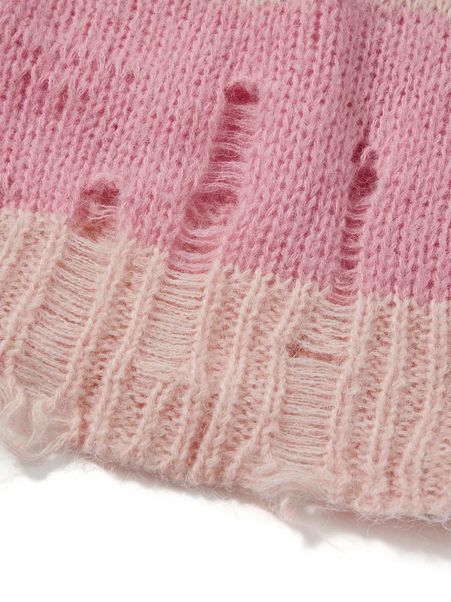 Women s Long Sleeve V-Neck Cable Knit Sweater Pullover Casual Loose Jumper Tops for Fall Winter Streetwear Fashion