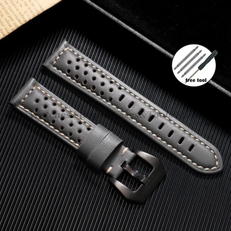 Luxurious Handmade Cowhide Leather Watch Band - Breathable Men's Strap Accessories