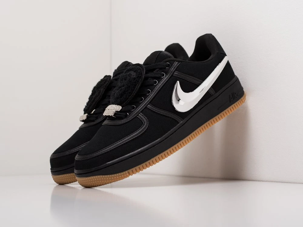 Nike zapatillas de x Travis Scott Air Force 1 para mujer, color negro, demisezon|Zapatos vulcanizados de mujer| - AliExpress