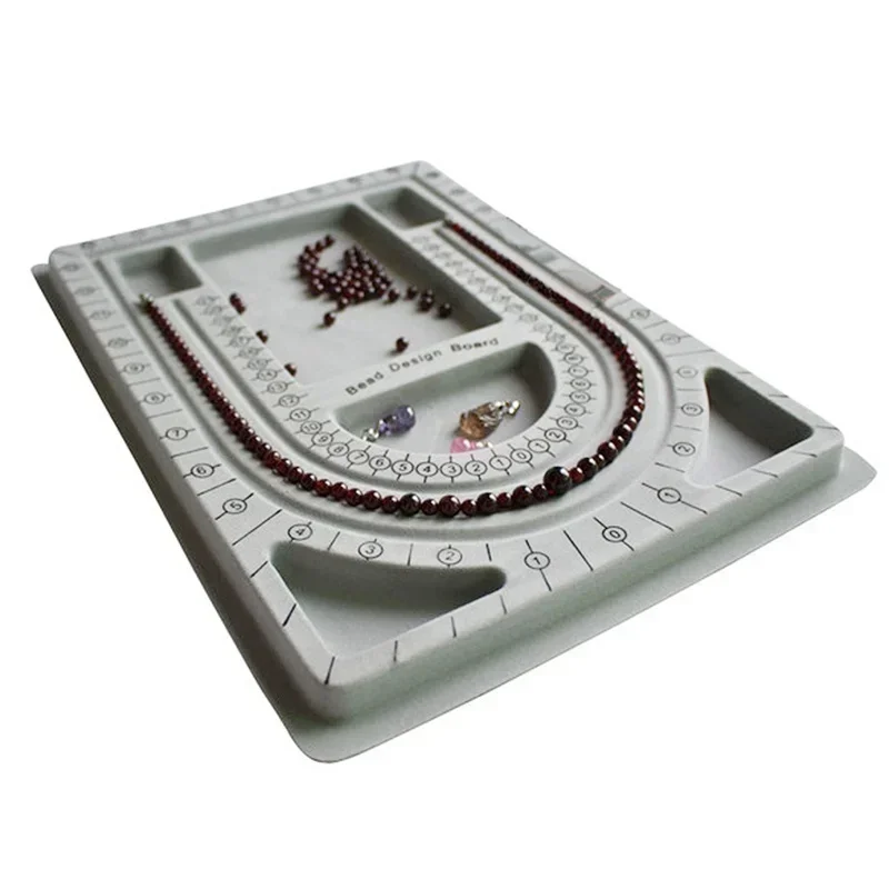 Jewelry Making DIY Bracelets Necklaces Bead Wearing Dials Handmade Bead Organizer Design Measuring Trays Jewelry Display Trays