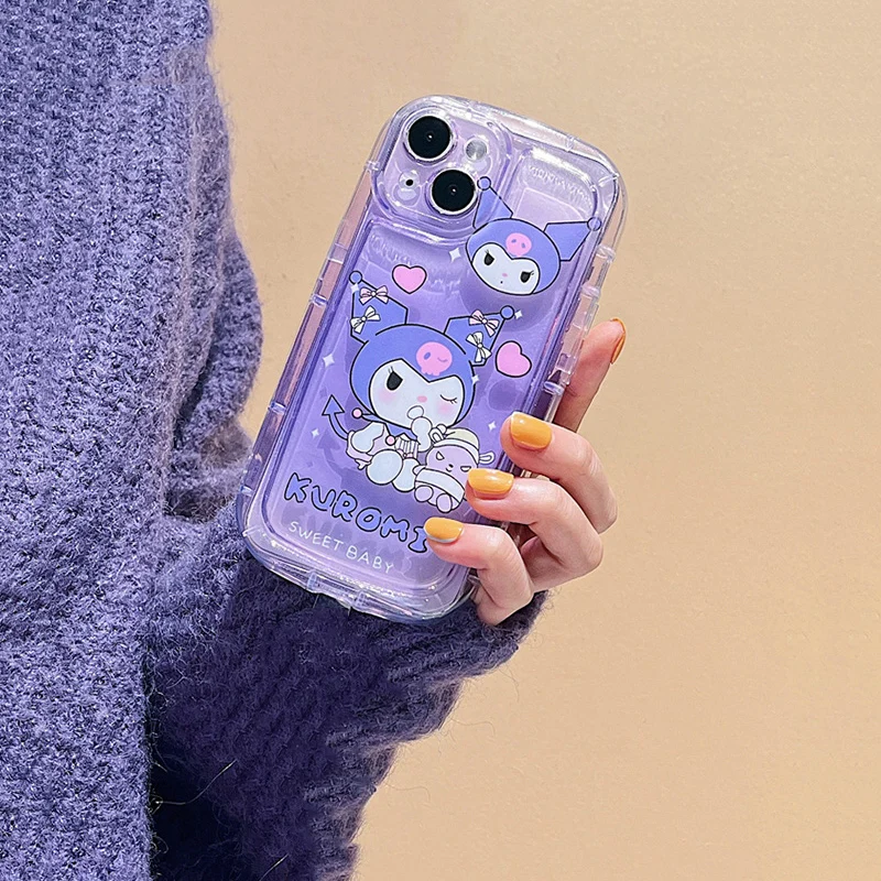 thumbnail image 1 of Cinnamoroll Kuromi funda de Tpu para iPhone, carcasa de Hello Kitty para iPhone 13, 15, 12 Mini, 11 Pro Max, 14 Plus, XS Max, XR, X, 7, 8 Plus, SE, 6, 6S Plus, 1 of 5