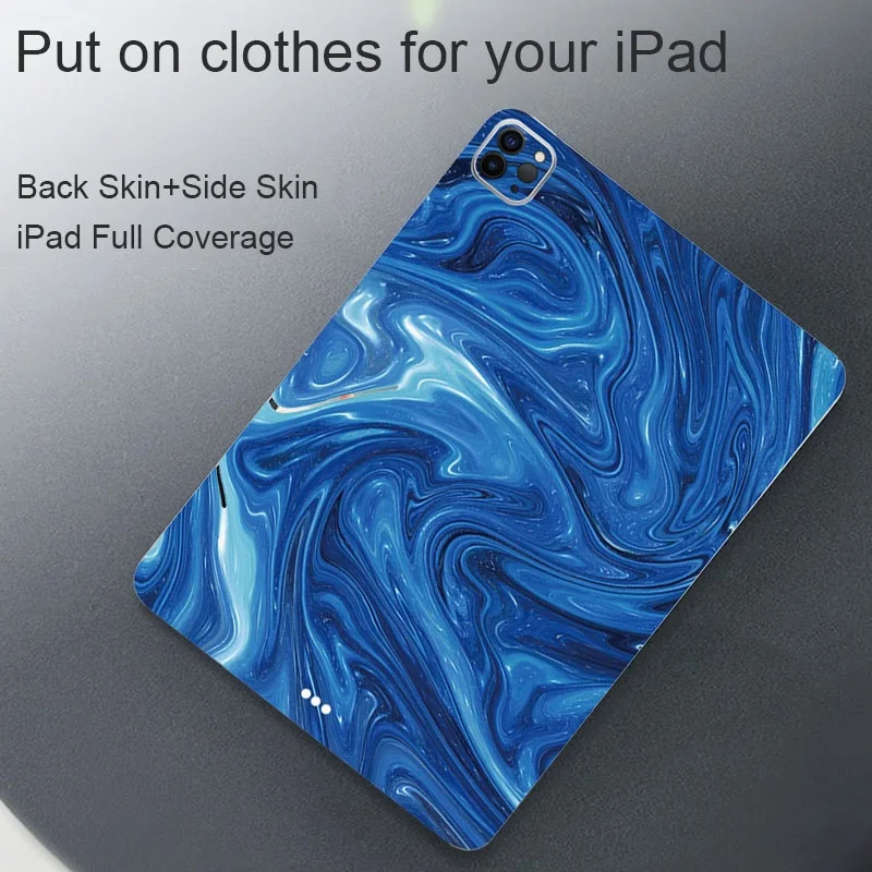 Hot! Dazzle Color Decal Skin for iPad Pro 2021 2020 2018 Air 4 Mini 6 3M Wrap Durable Back Protector Film Full Cover Sticker