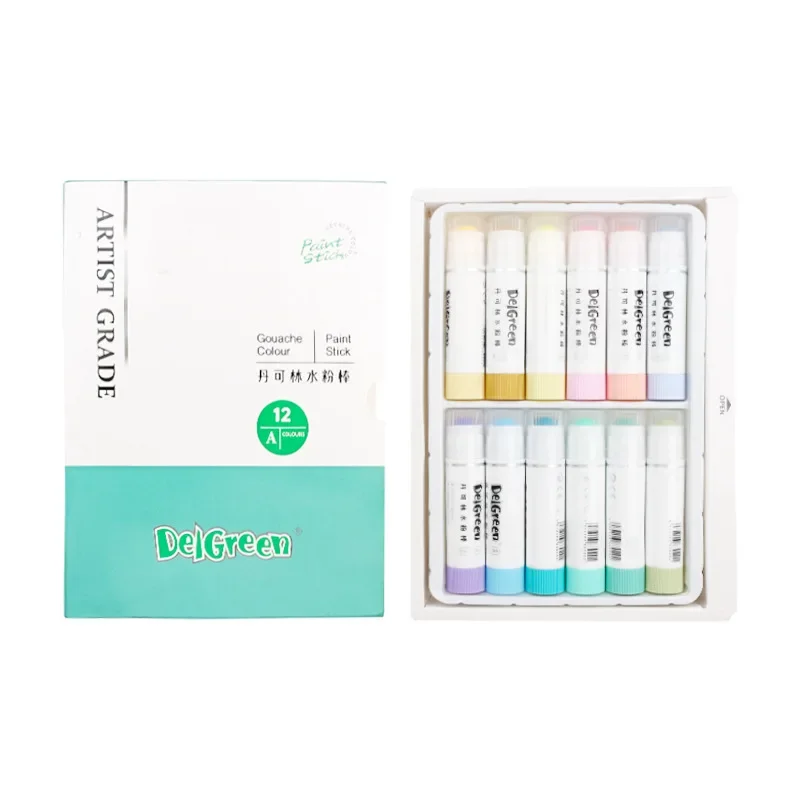 Colorful Soft Gouache Sticks for Kids Art and Crafts