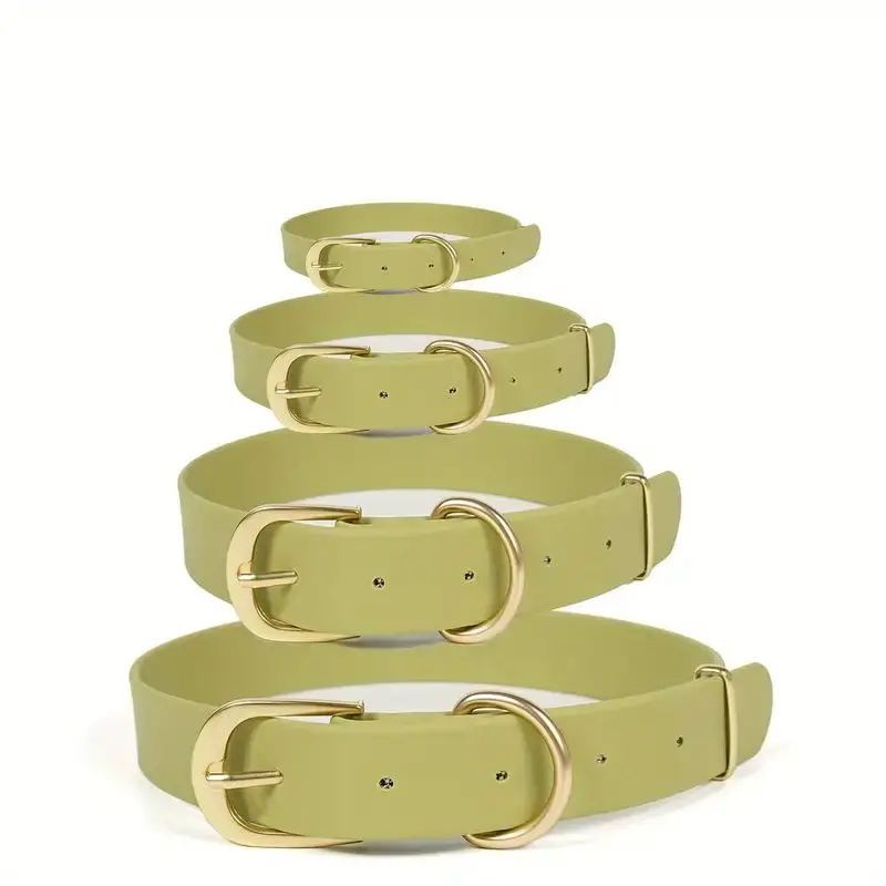 Durable Waterproof Dog Collar with Quick Release Buckle and Odor-Proof Design