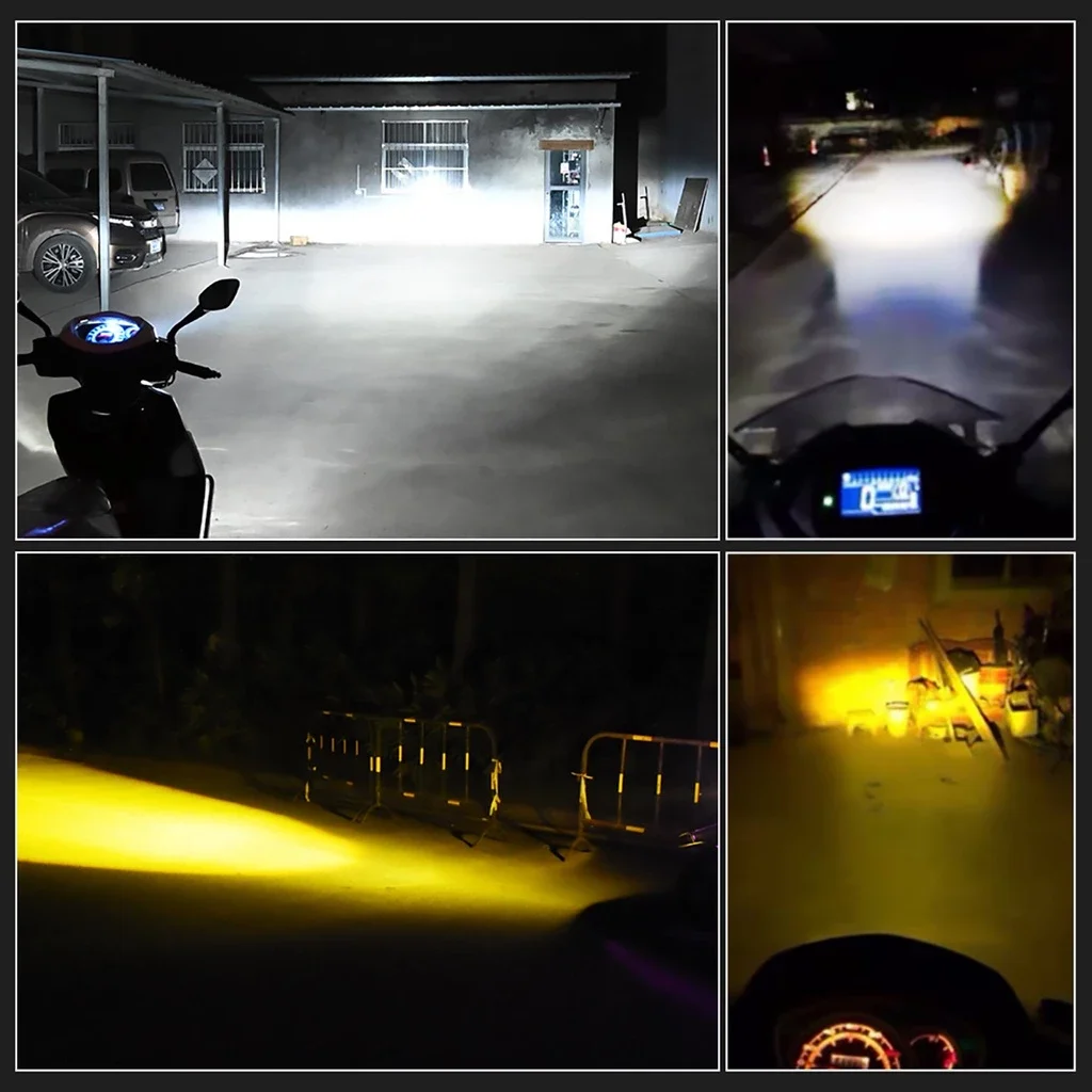 1pcs H4/P15D/BA20D Motorcycle Headlight 6000K Hi/Lo Beam Led lights for motorcycle