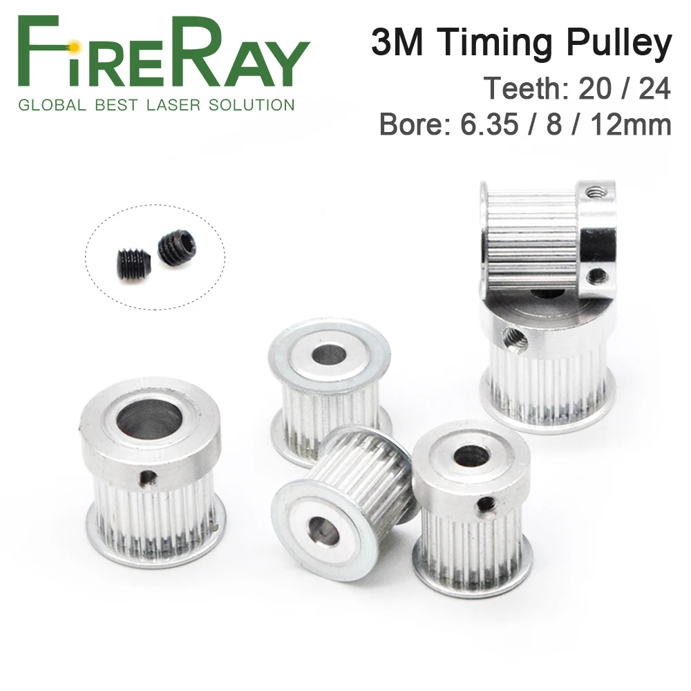 Timing Pulley HTD 3M Gear Pulley Synchronous 20 24 Teeth Width 15mm ...