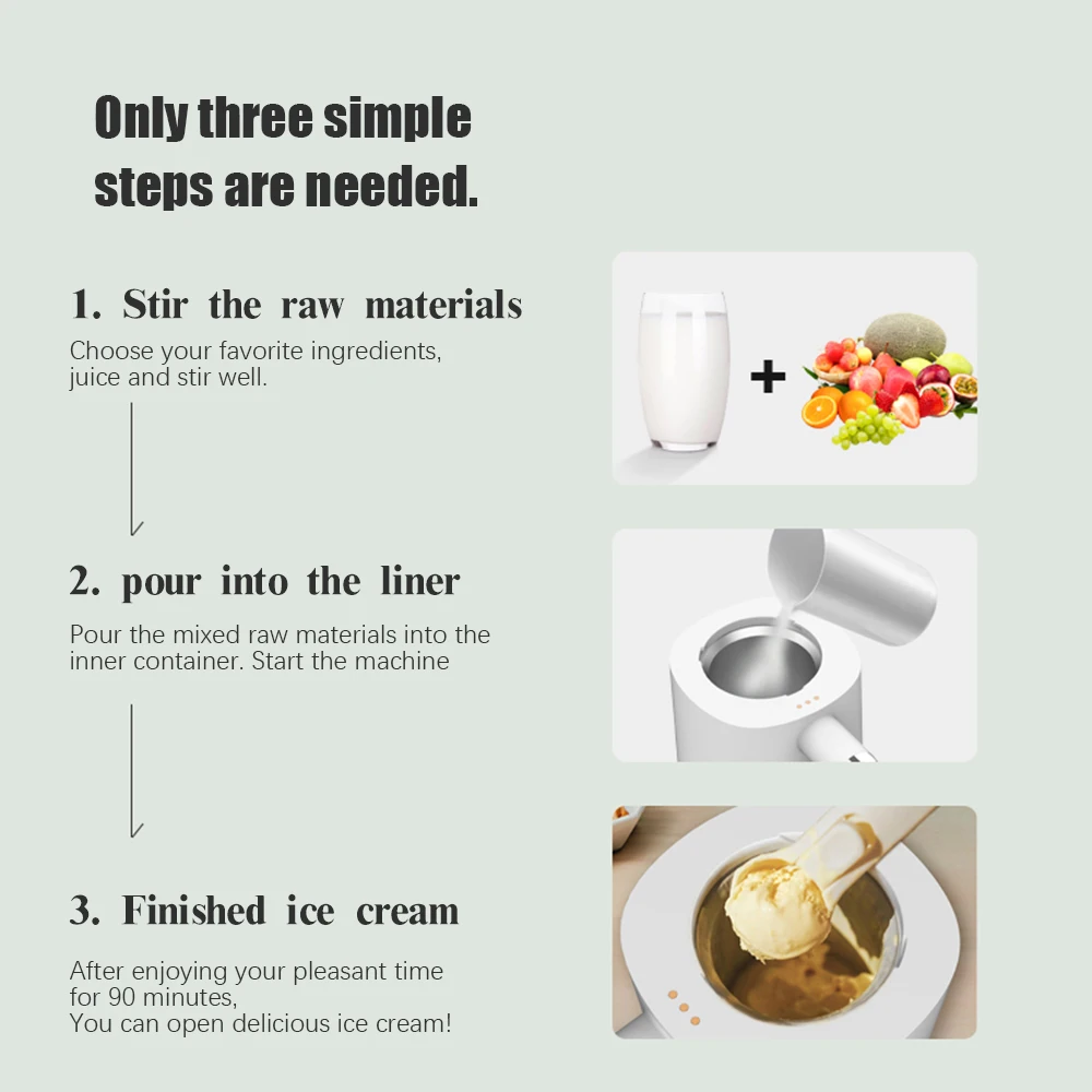 220V DIY Ice Cream Maker Milkshake Intelligent Touch Panel Multi Ice Cream Machine Yogurt Machine Milk Shake 300ML