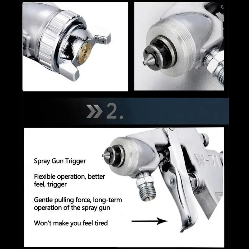 Pneumatic Airbrush Sprayer Professional Alloy Paint Atomizer Tool Pneumatic Spray Painter Automobile Car Paint Care Accessories
