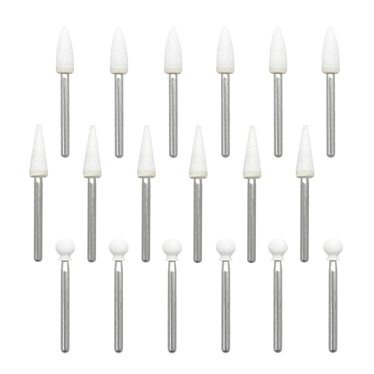 12 teile/schachtel Dental Flamme Kegel Runde Weiß Stein Polierer FG Bohrer für Polieren Zahnklinik Metall Harz Porzellan CN1 RD1 FL2 – Detail 3
