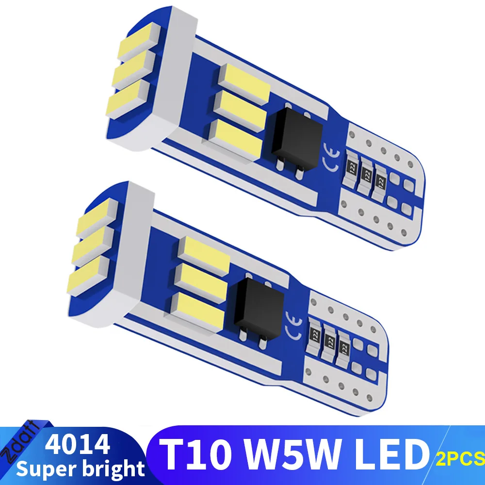 2X-W5W-194-168-T10-9SMD-4014-Canbus-LED-Bulbs-12V-For-Car-License-Plate ...