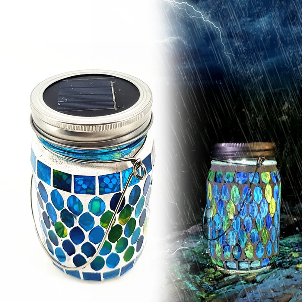 Waterproof Solar Hanging Light Jar for Garden Patio