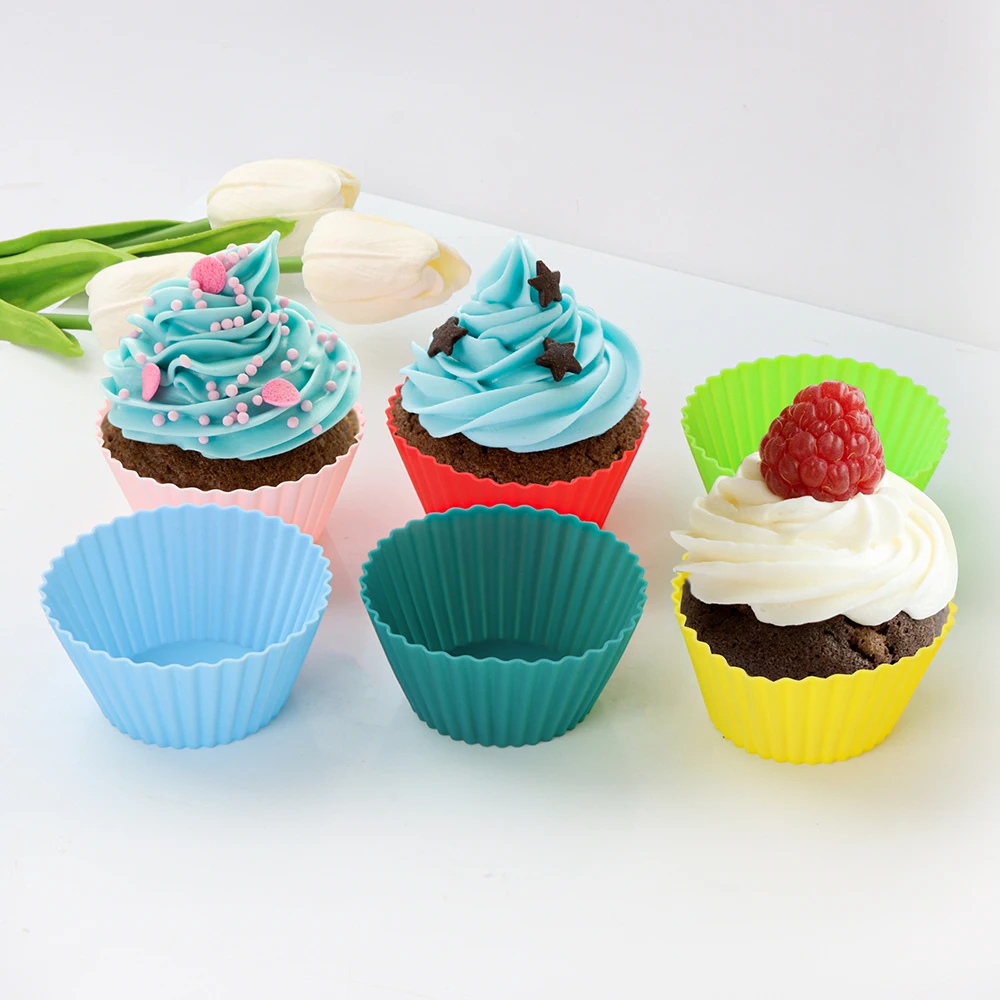 Bakery Kitchen Accessories Silicone Mold 7 5cm Cupcake Molds Pastry bakery-kitchen-accessories-silicone-mold-7-5cm-cupcake-molds-pastry