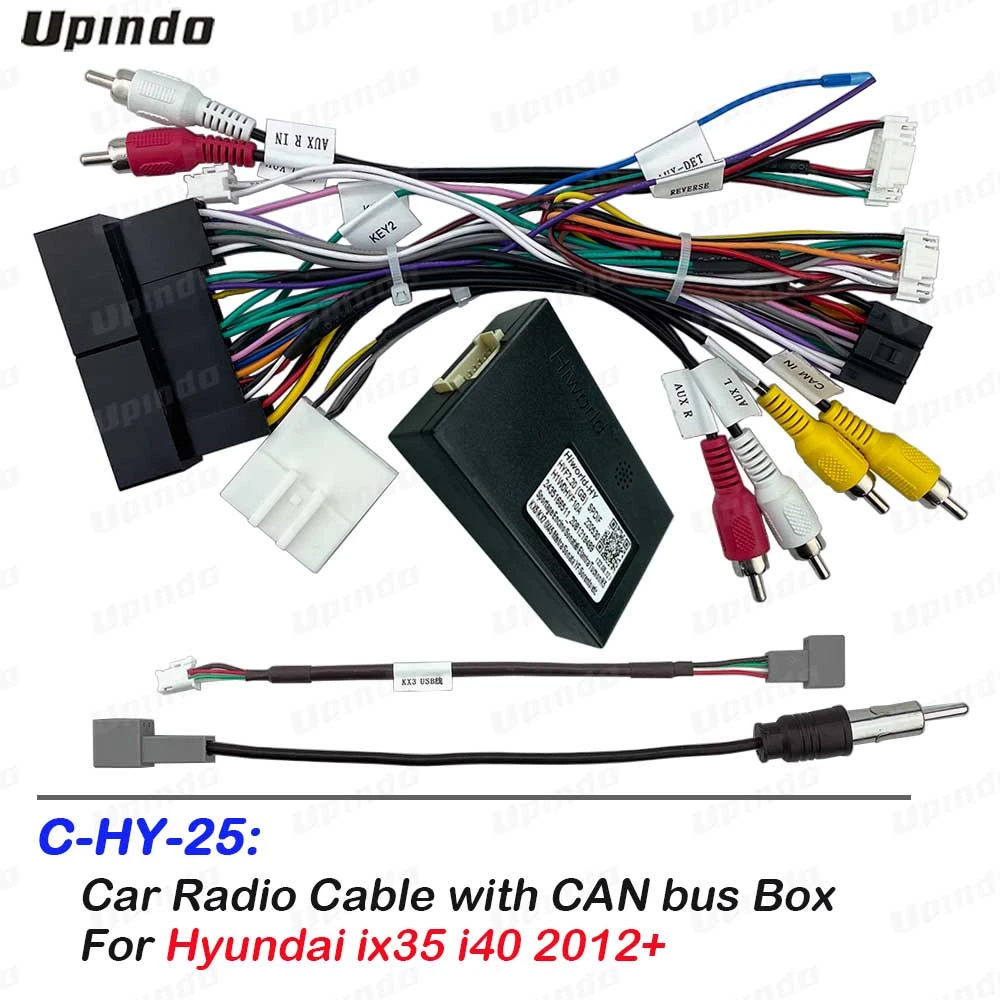 Car Radio Android Head Unit Cable With Can Bus Box Adapter Wiring