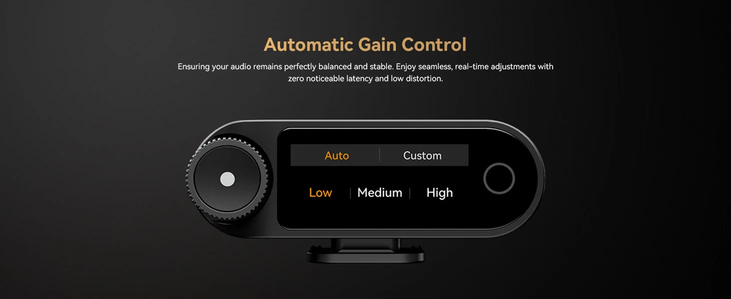 LARK MAX 2 Wireless Microphone Al Noise Cancellation Audio Monitoring 4 Transmit