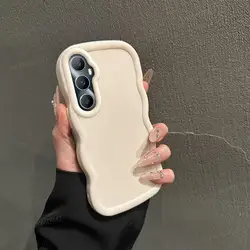 Solid Color Wave Silicone Shock - Absorbing Phone Case - Minimalist Design for C65 4G (White)