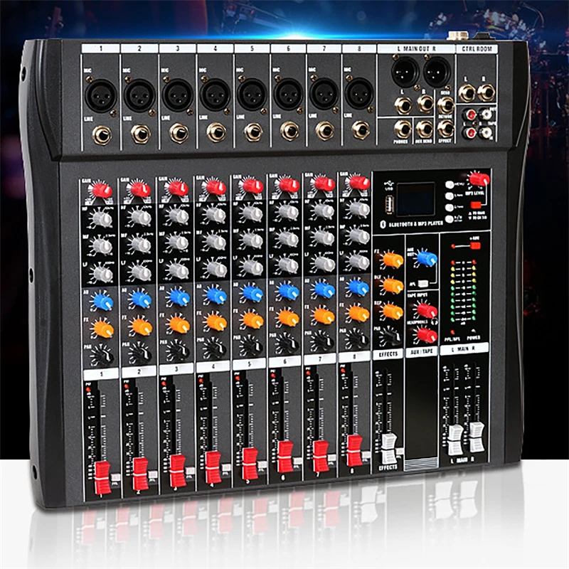 

Dj Controller Mixer Audio Sound Mixing Table Card Professional Pc Digital Consoles Interface Console Pro Equipment 8 12 Channel