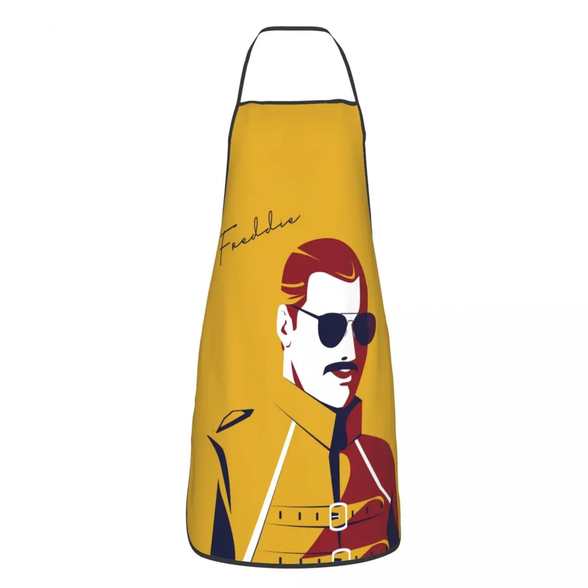 Bavaglino Personalizzato British Rockstar Freddy Mercury Grembiule Uomo Donna Unisex Adulto Chef Cooking Kitchen Band Queen Singer Tablier Cuisine