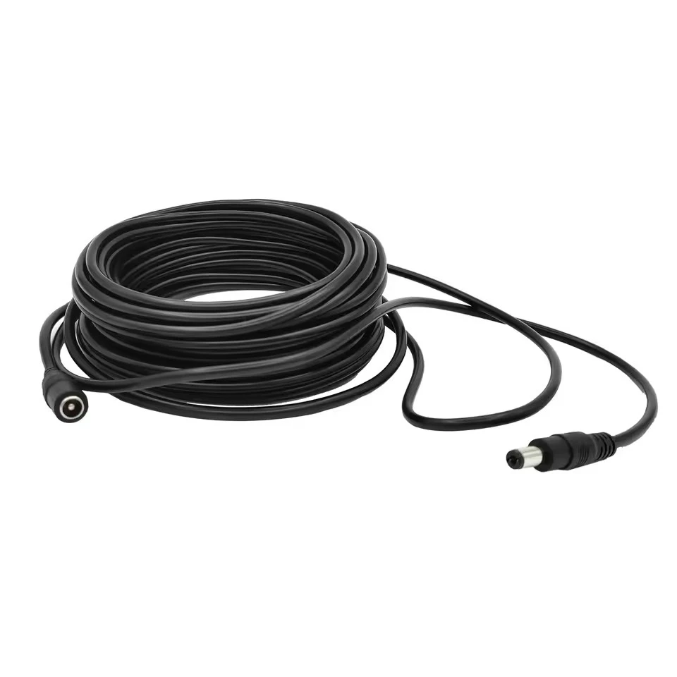 3/5/10/15/20/30/50M 5.5mm*2.1mm DC Power Connector Extension Cord Jack Adapter Lead Cable DC Female Male Extension External Plug 3
