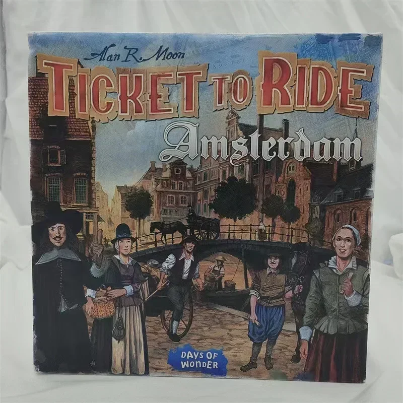 English U.S. version of the railroad train ticket trip all series Ticket To Ride Europe board game cards