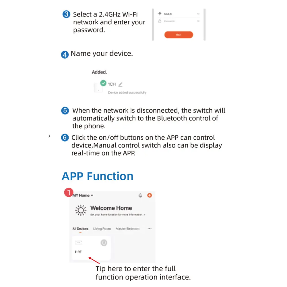 de Relé Sem Fio, App Smart Life,