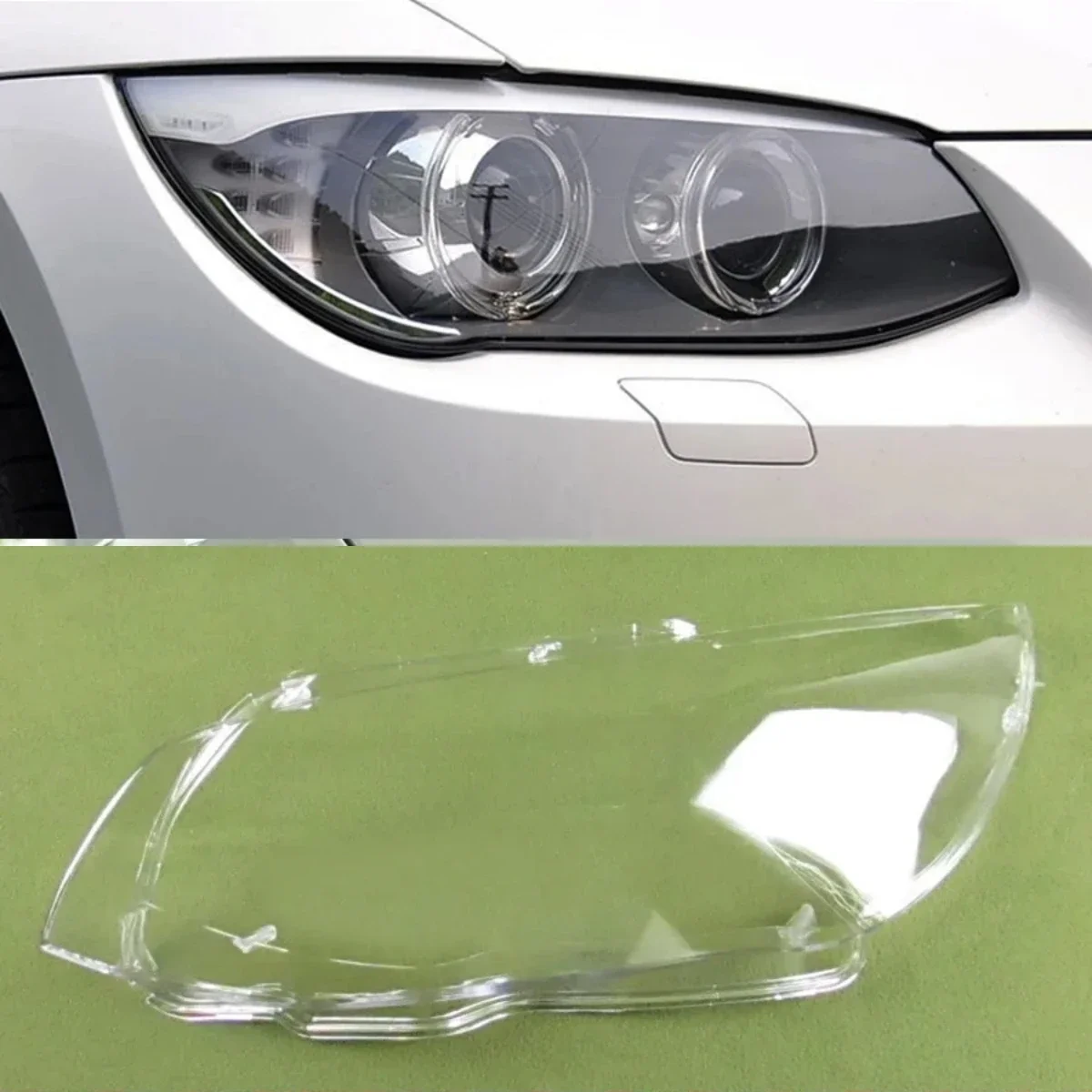 

For BMW M3 E92 E93 Two-door Coupe Headlight Cover Shade Headlamp Shell Transparent Lampshade Lens Plexiglass 2010 2011 2012 2013