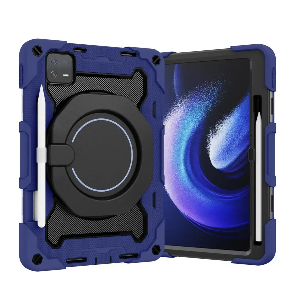 

Armor Kids Case For Xiaomi Pad 5 6 Pro 11 inch 5Pro 12.4 Rotating Cover For Redmi Pad 10.61 inch 2022 Stand Tablet Shell Funda