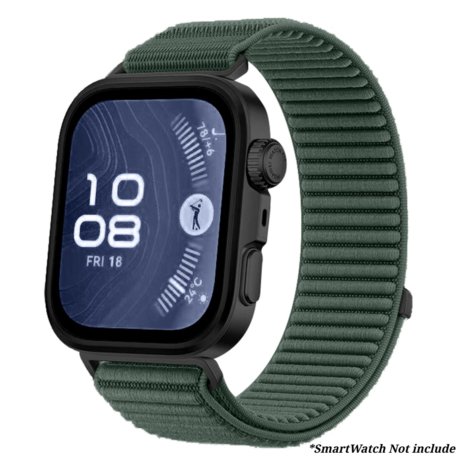 Field Nylon Loop Strap - Woven Sports Smartwatch Wristband Bracelet