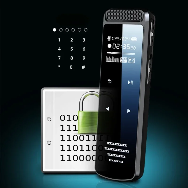 Digital Voice Recorder for Lectures Meetings Interview Sound Audio Recorder Dictaphone Recording Device with Playback MP3 Player