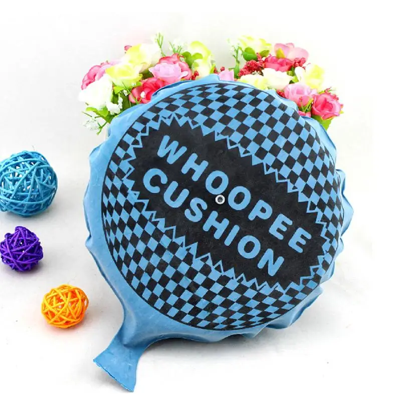 Creativity Cushion Self Inflating Prank Fart Joke Party Color Fart Whoopee Toy Cushion Random Sound Balloon Toy Pad Bag Pad S8C4 prank toys joke toys