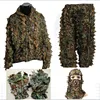 Hunting Ghillie Suit Durable CS Shooting Suit Breathable Tactical Military Combat Clothes Set Adult 3D