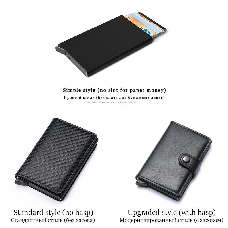 Luxury Small Men's Credit ID Card Holder Wallet Male Slim