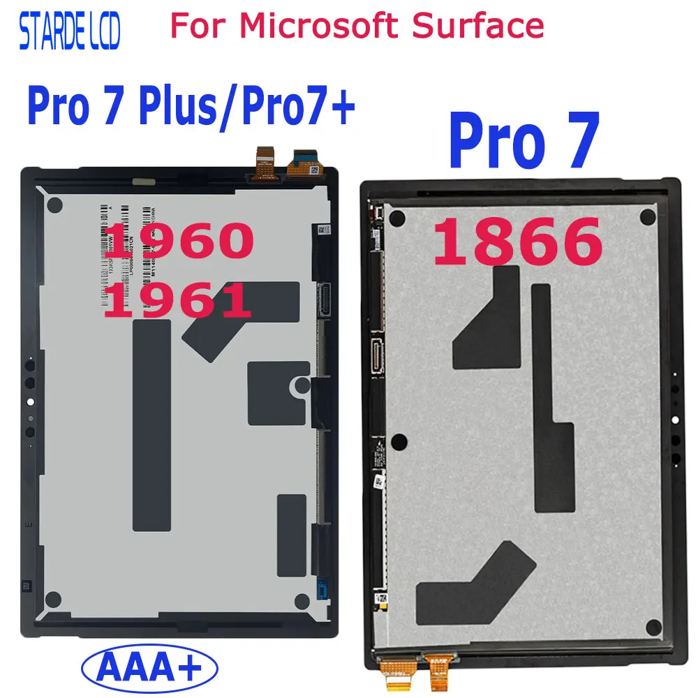 Microsoft Surface Pro 7 12.3 Surface Pro 7 Plus 1866 1960 Pro 7 + LCD 디스플레이 터치 스크린 디지타이저 어셈블리, 1961 오리지널