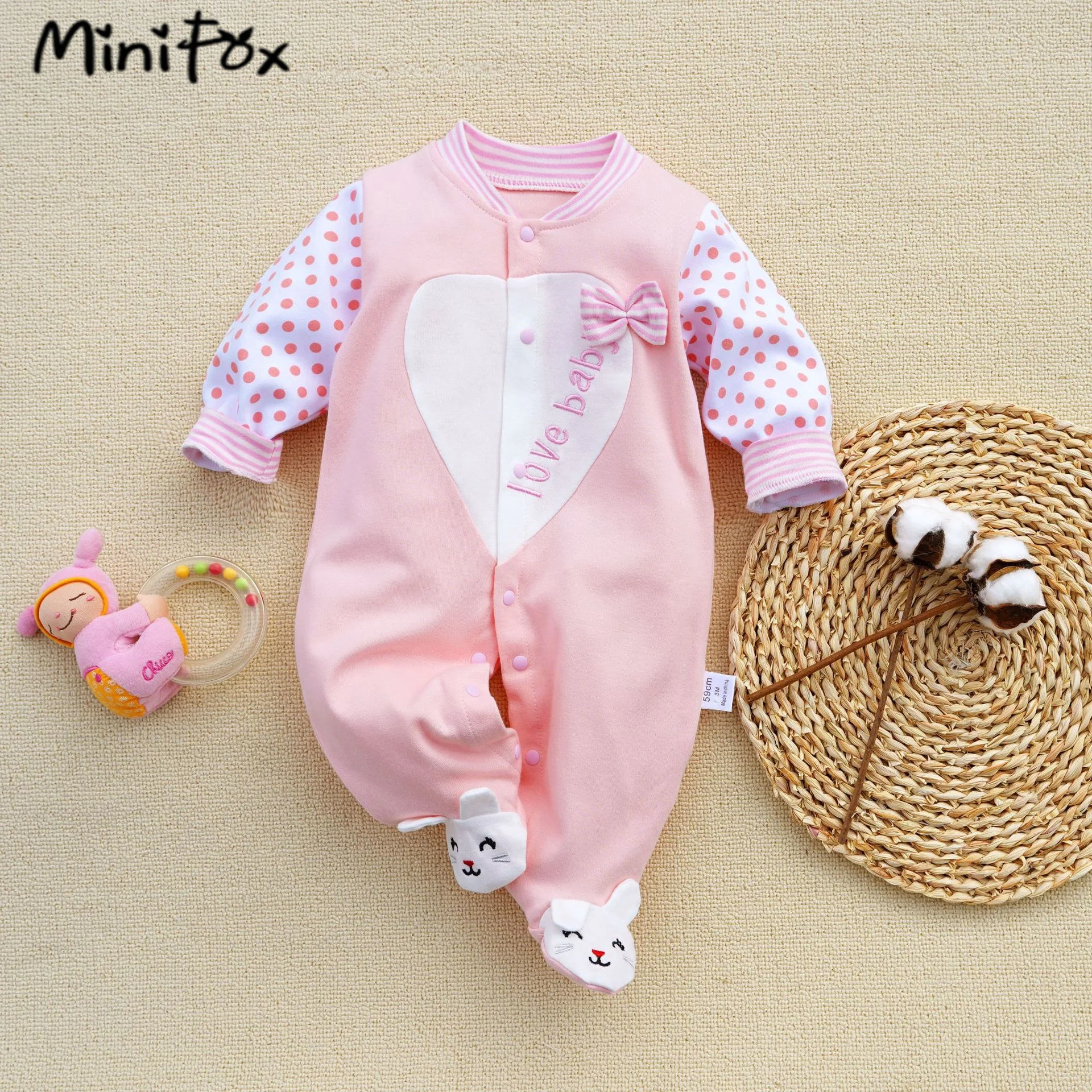 Baby Clothes 100% Cotton Baby Girl Romper Jumpsuit