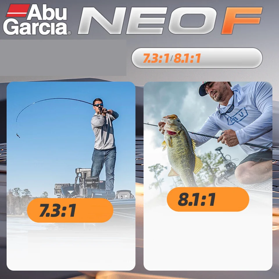 ABU GARCIA 2023 Original NEO F7/F8 Baitcasting Fishing Reel 7.3