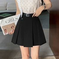 2025 New Spring Summer High Wasit A-line Short Skirts Women Fashion Pleated Mini Skirt Korean Style Ladies Casual Suit Skirts 1