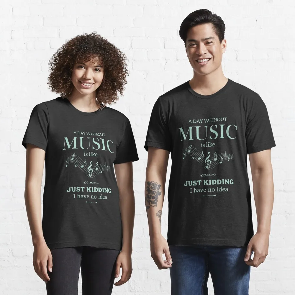 

Забавная Повседневная хлопковая футболка унисекс с надписью «Love Music Essential»