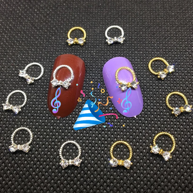 

5Pcs Nail Art Jewelry Rhinestones Manicure Decorations 3d Charms Nailart Supplies Necklace Nail Diamonds Luxury Japanese Decor
